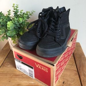 Black Vans(S12) Kids